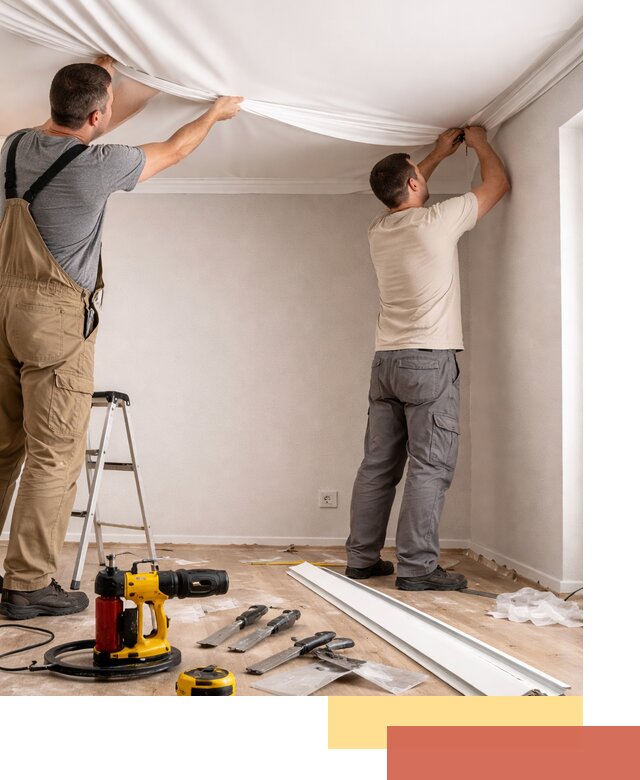 Монтаж ПВХ натяжного потолка в Майкопе качественно и быстро