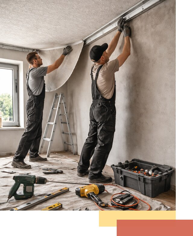 Монтаж фактурного натяжного потолка в Майкопе качественно и быстро