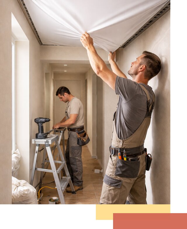 Монтаж натяжного потолка в прихожей в Майкопе