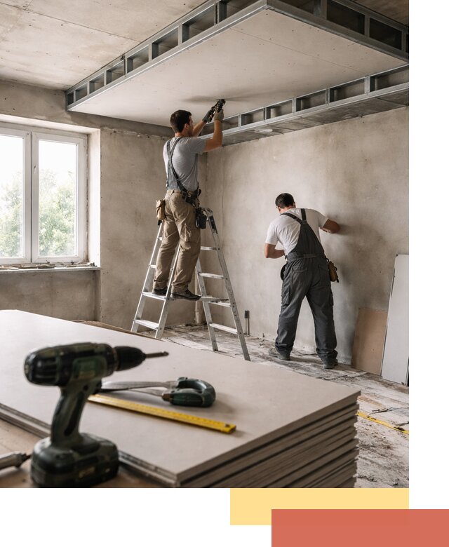 Двухуровневый потолок из гипсокартона в Майкопе