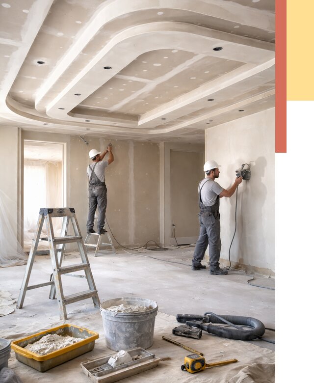 Многоуровневый потолок из гипсокартона в Майкопе от 758 руб. под ключ | ОТДЕЛОЧНИК-Мкп