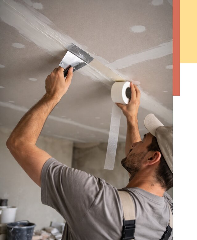 Обработка швов потолка ГКЛ в Майкопе от 7582 руб. под ключ | ОТДЕЛОЧНИК-Мкп