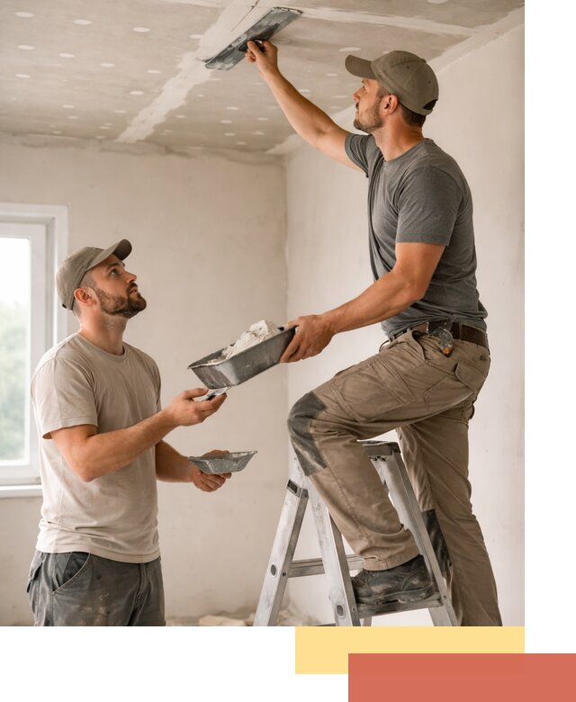 Шпаклевка потолка из гипсокартона в Майкопе качественно и быстро