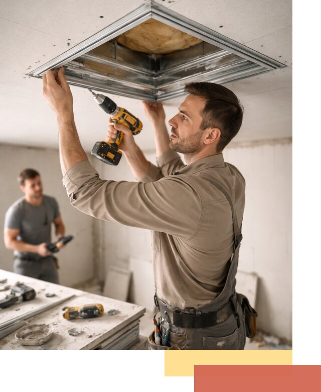 Монтаж люка в потолок из ГКЛ в Майкопе