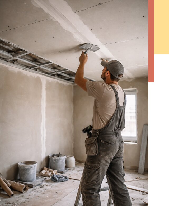 Ремонт потолка из гипсокартона в Майкопе от 657 руб./м² — быстро и недорого | ОТДЕЛОЧНИК-Мкп