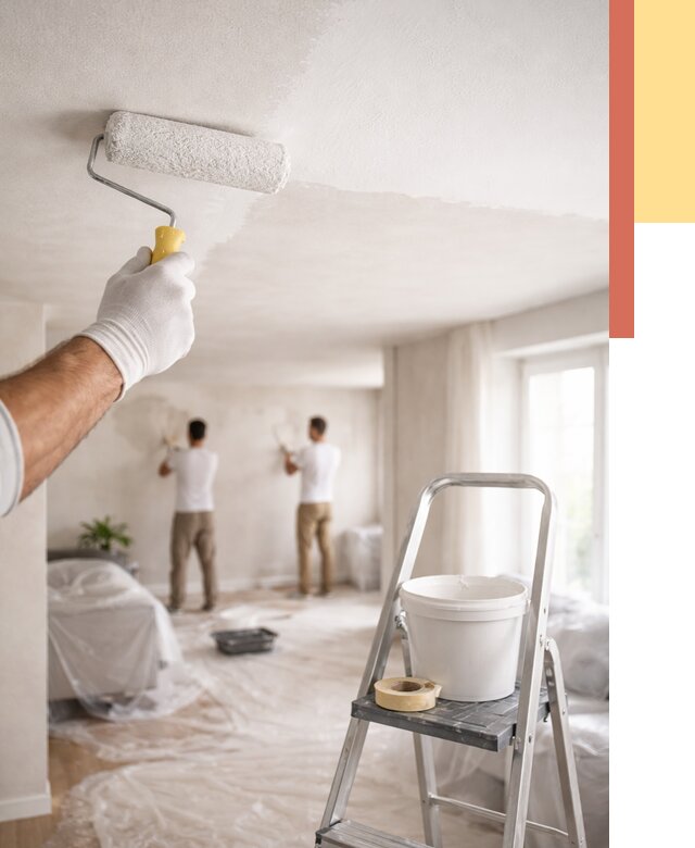 Покраска потолка акриловой краской в Майкопе от 2527 руб. | ОТДЕЛОЧНИК-Мкп