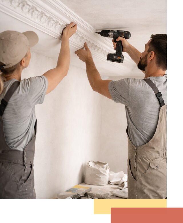 Профессиональный монтаж лепнины на потолок в Майкопе