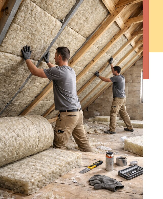 Утепление потолка минватой в Майкопе от 1466 руб. — быстро и недорого | ОТДЕЛОЧНИК-Мкп