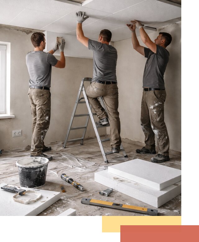 Утепление потолка пенопластом в Майкопе быстро и качественно